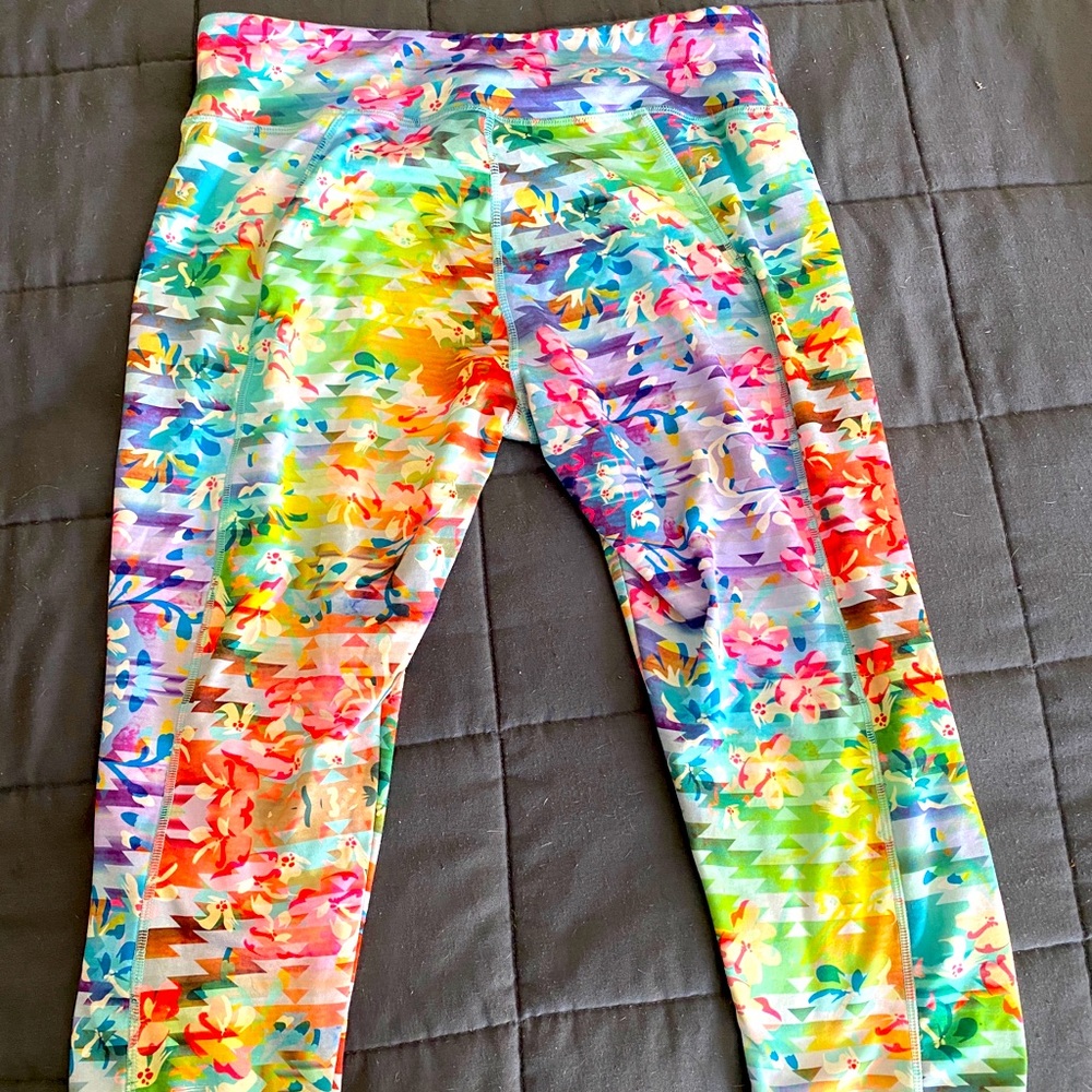 Technicolor Crop leggings